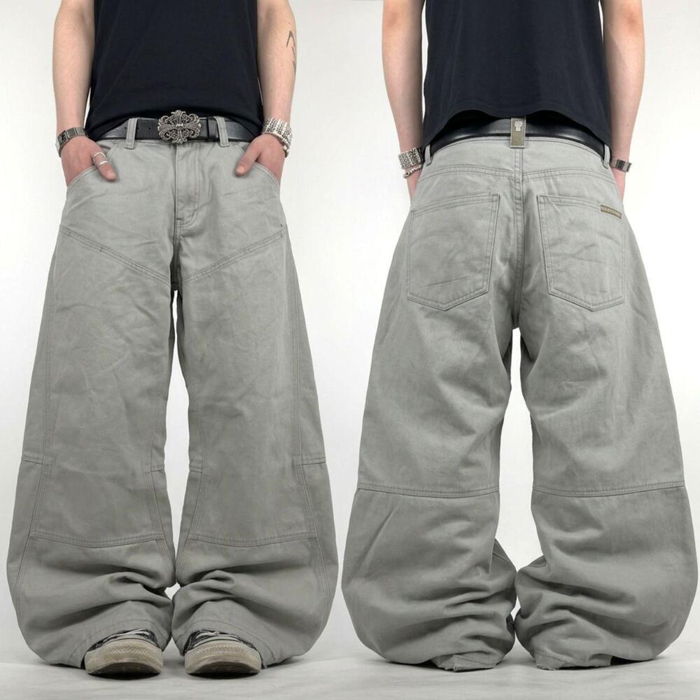 Vintage y2k grunge archive baggy wide leg faded skater pants